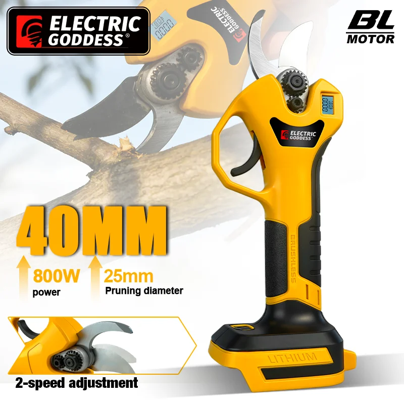 

Бесщеточные электрические ножницы-секатор 25 мм для сада, электрические садовые ножницы для обрезки, электроинструмент для аккумуляторов Makita 18В