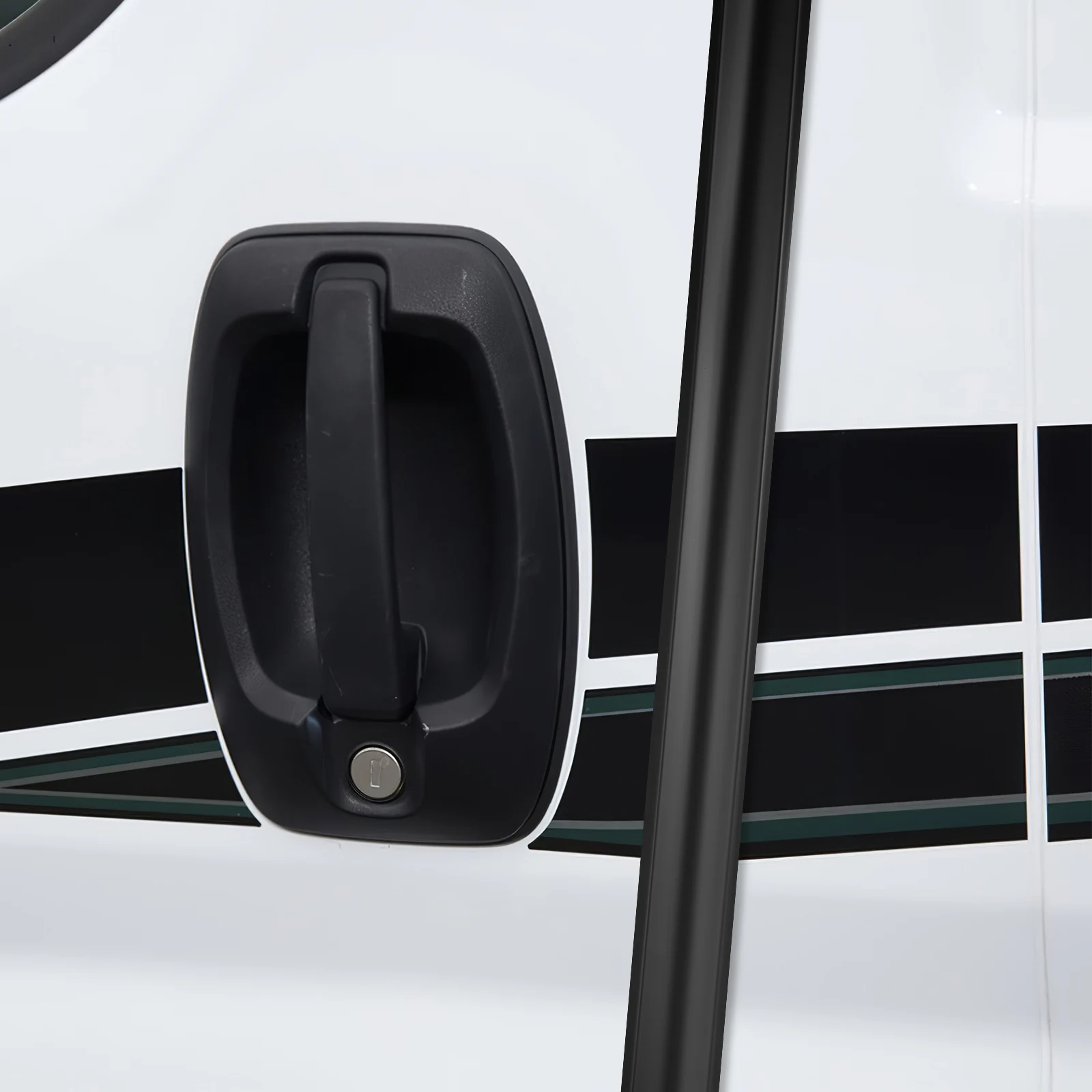 

Trim Molding 50FT PVC Durable Screw Cover Exterior Sealing Strip Automotive Side Moldings Travel Trailer Campers RV