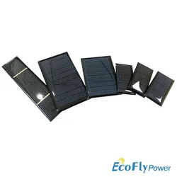 Mini 1PC 5V Mono/Poly Solar Panel Epoxy Board 50mA 60mA 200mA 320mA DIY Solar Cells for Battery Power Charger