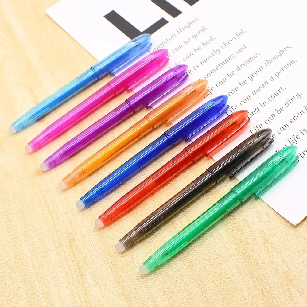 24PCS  Creative Color Neutral Pen Temperature Control Erasable Thermal  Office Stationery