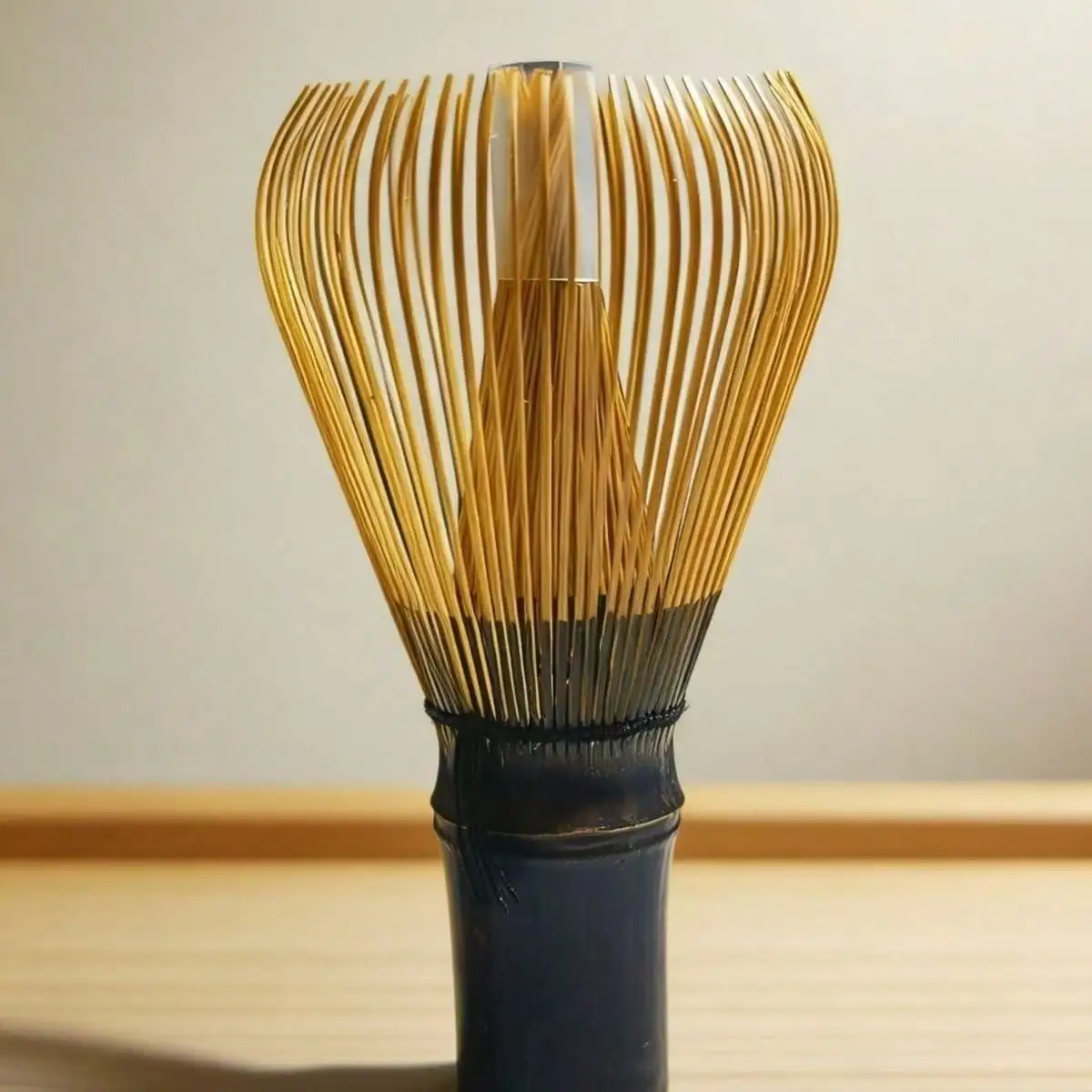 1 bamboo tea whisk, purple bamboo real tea whisk, matcha tool suitable for coffee making and matcha making