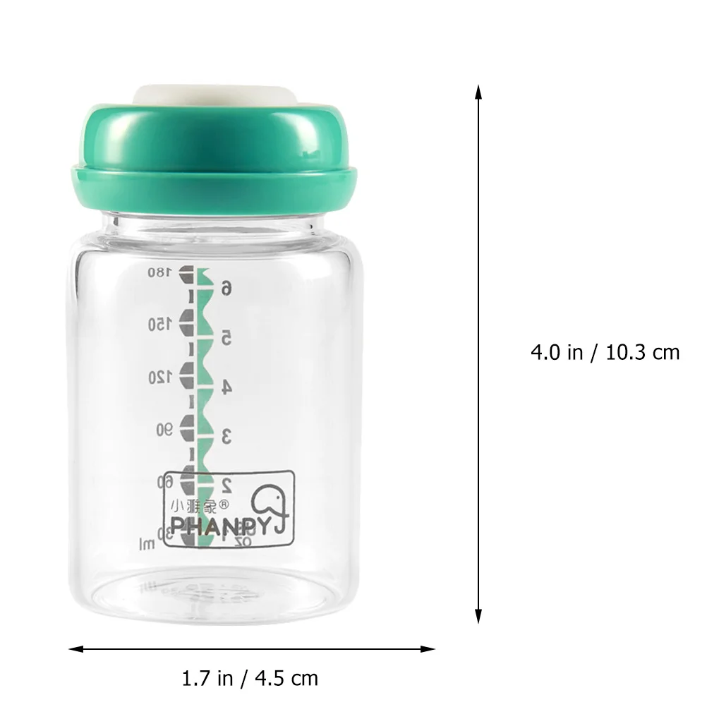 2-teilig mit Deckel, Muttermilch-Konservierungsflasche, Baby-Glaspflege für Kleinkinder