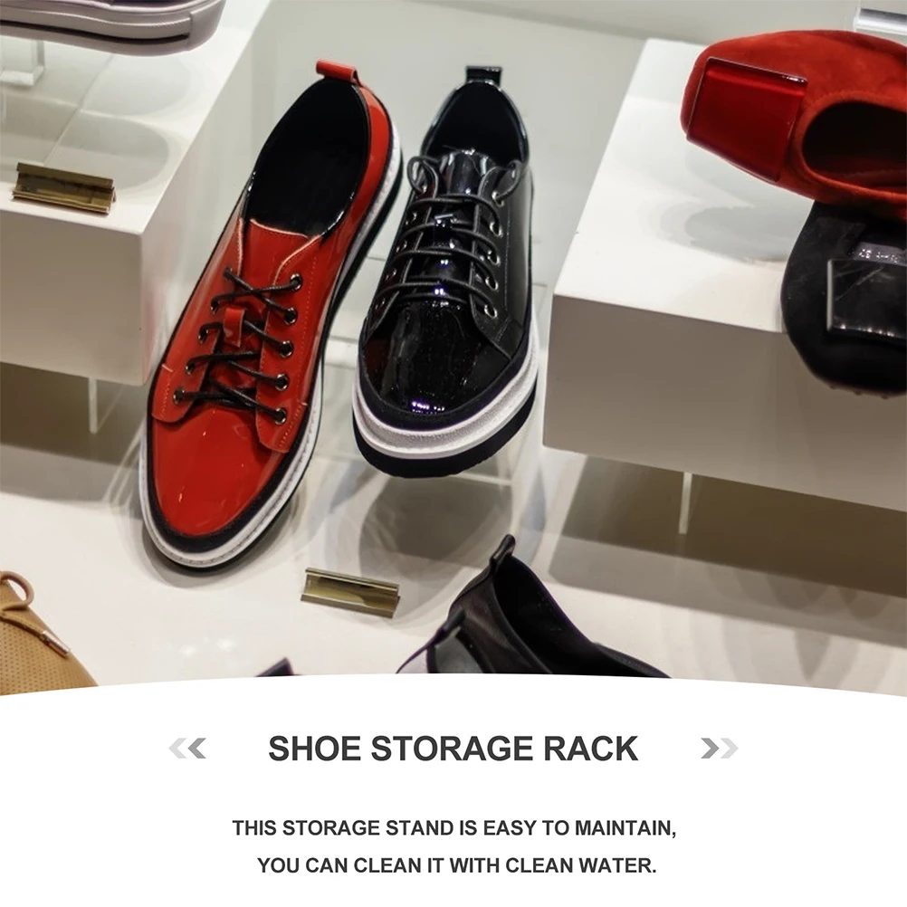 

5 Pcs Shoe Display Rack Shoe Display Holder Holder Stand Shelf Bracket Showing Men Women Shoes Storage Solution