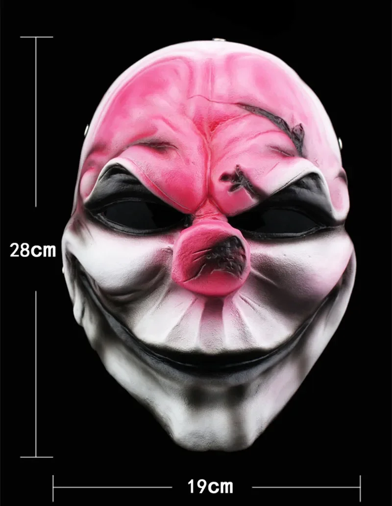 New Payday 2 Resin Cosplay Mask Masquerade Party Theme Game Character Props