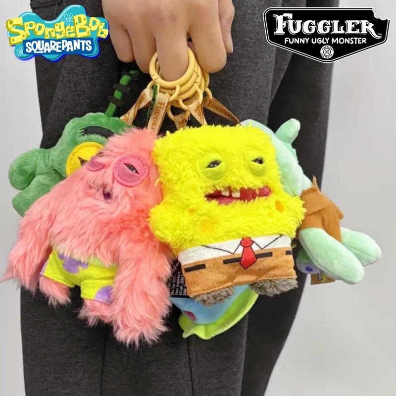 

Плюшевый брелок Hot Fuggler X Spongebob Squarepants: Зубастый монстр, уродливо-милый, для рюкзака и декора рабочего стола, игрушки-подарки для фанатов, в наличии