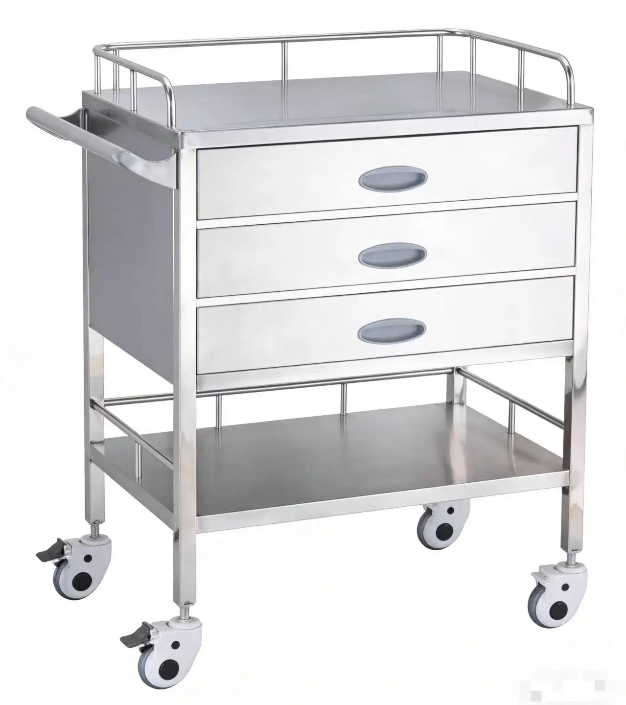 Trolley Hospital Medicine Cart Emergency Trolley Storage Cart for Doctor