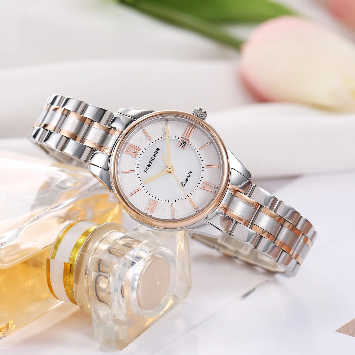 

Business waterproof watch, quartz watch, fashionable and trendy women's watch