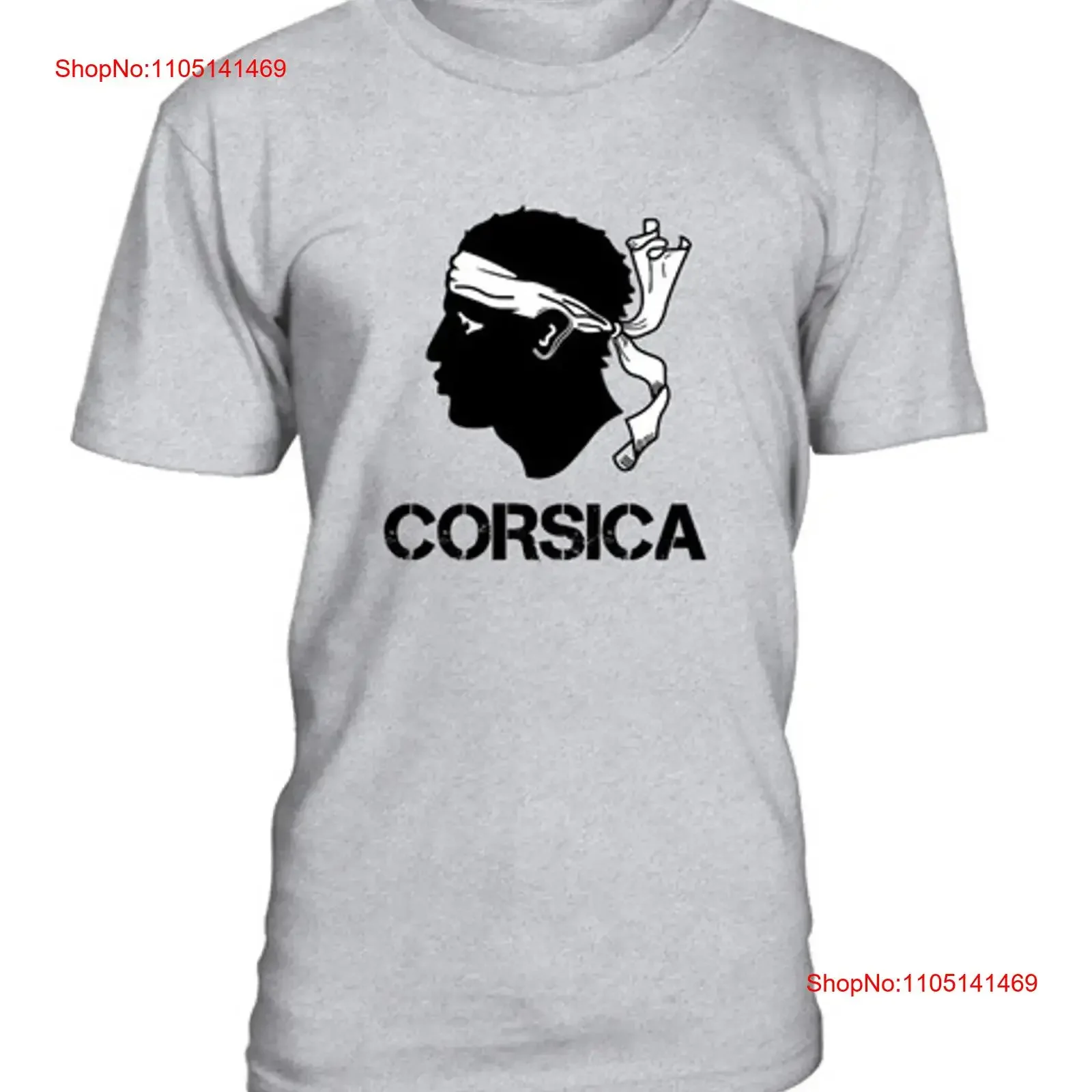 CAMISETA CORSICA RACING TETE DE MAURS FLAG BASTIA AJACCIO corsu vintage ropa de calle lavada Unisex Casual ligeramente estirada
