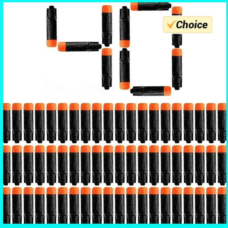 

40PCS New Black Bullets For Ultra Toy Guns Refill Pack The Ultimate In Darts Sniper Game Compatible Only Ultra Blaster
