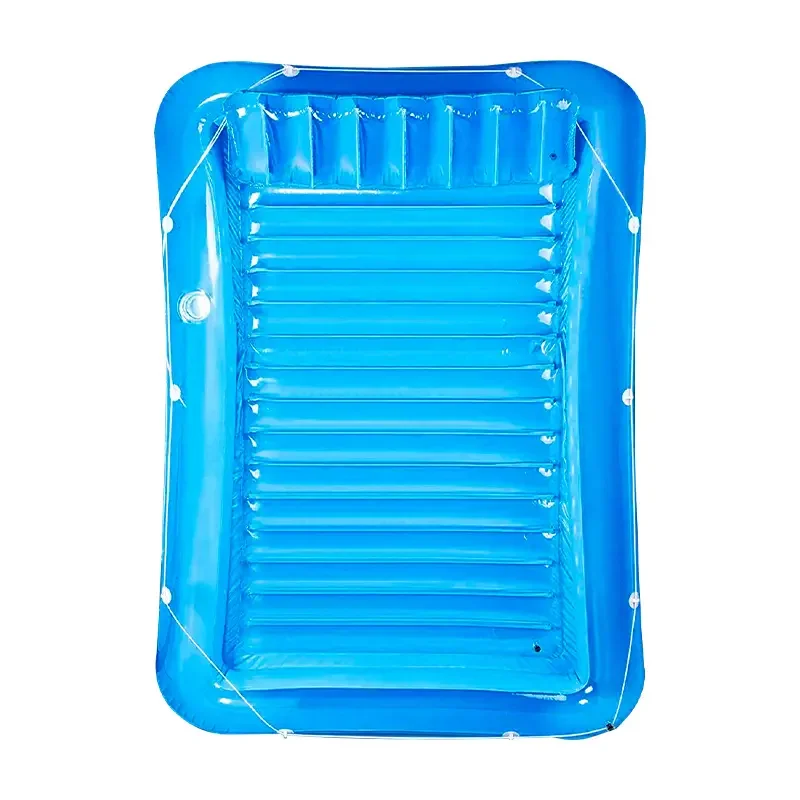 

Pvc inflatable black belt cup seat thick pillow single and double recliner inflatable.