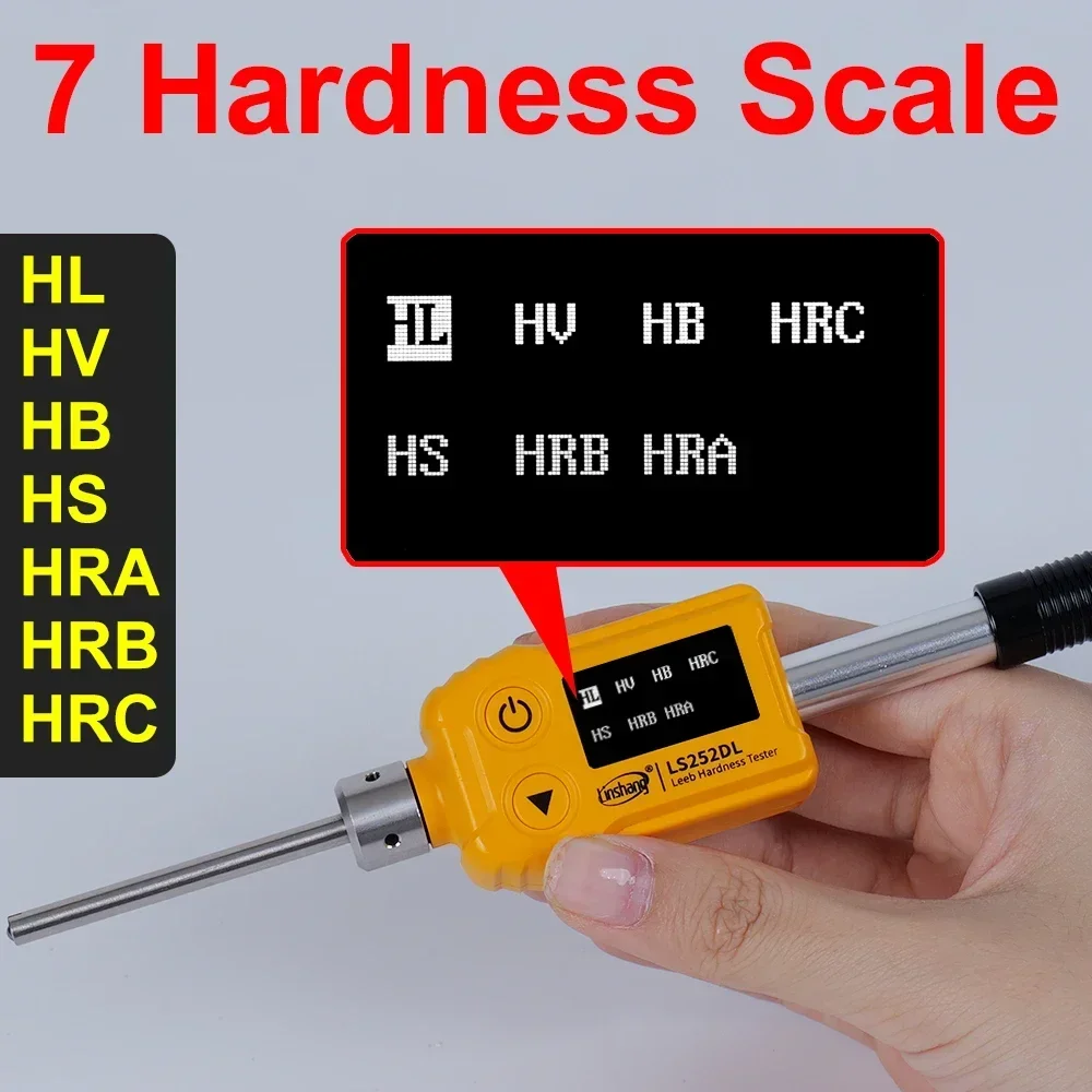

NEW RTS LS252DL Leeb Hardness Tester DL Type Portable Digital Durometer Aluminum Steel Leeb Hardness Tester for Metal