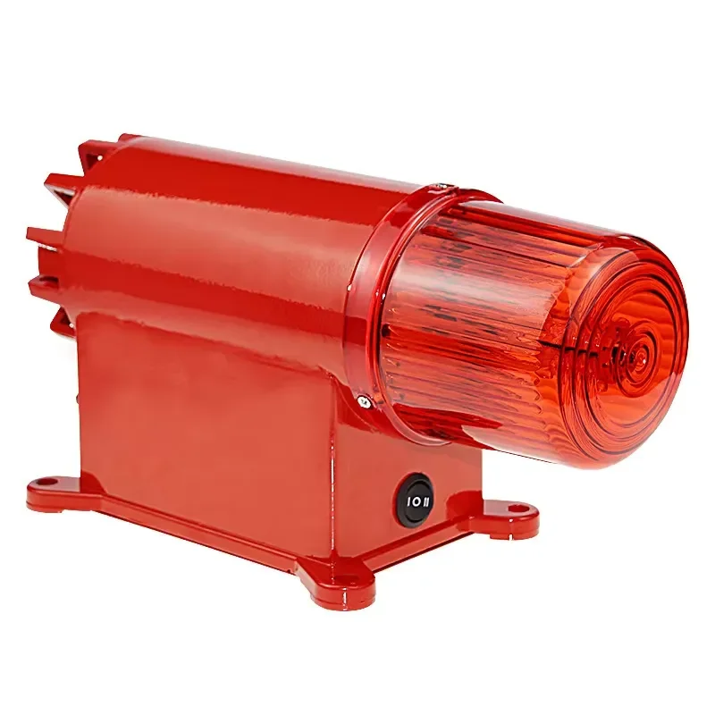 Hot Sale AC Sound and Light Alarm Emergency Siren With Strobe Light Eye-catching Industrial Warning Lights Sounder Warning