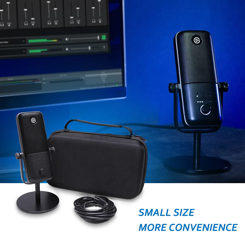 Custodia rigida XANAD EVA per custodia protettiva per microfono a condensatore Elgato Wave 3/1