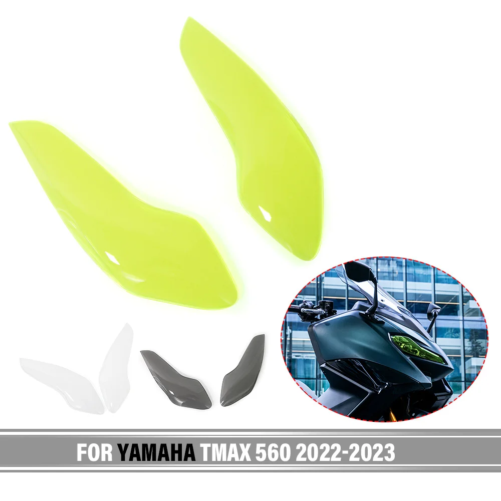 

For YAMAHA TMAX560 TMAX 560 T-MAX560 2022 2023 Motorcycle Front Headlight Light Lamp Screen Protector Guard Cover Acrylic Lens