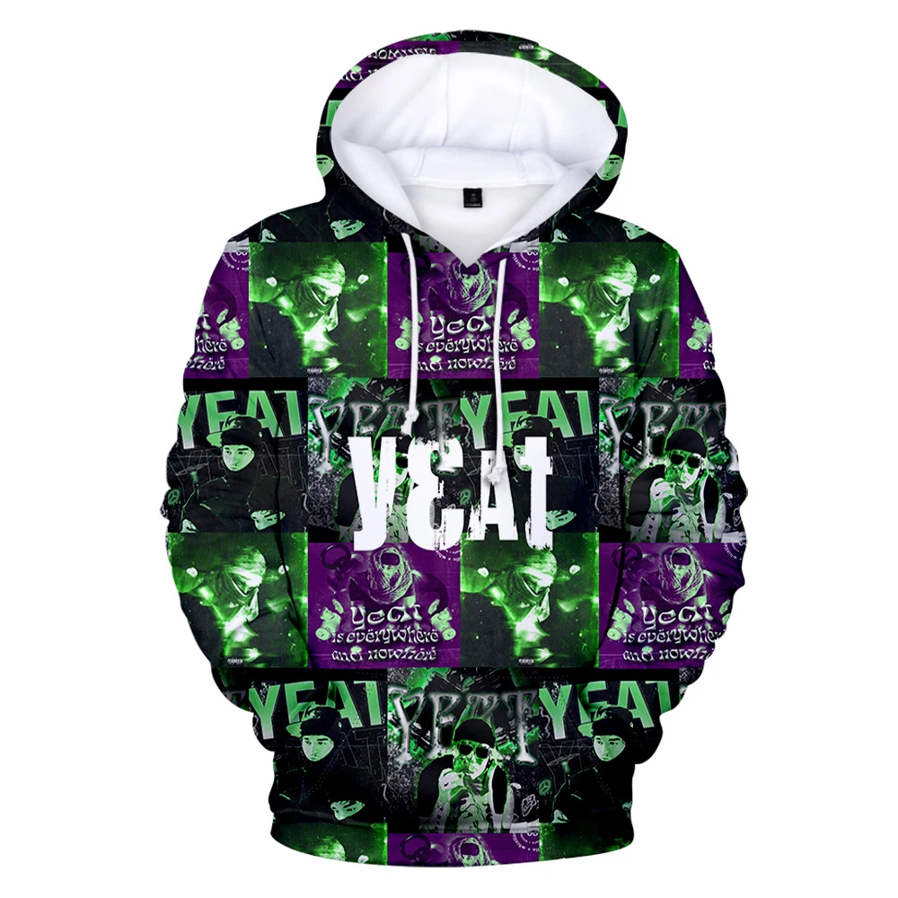 Rapper Yeat Hoodie Long Sleeve Woman Man Sweatshirt Free Shipping Harajuku Streetwear Free Shipping  Casual Style 3D Clothes