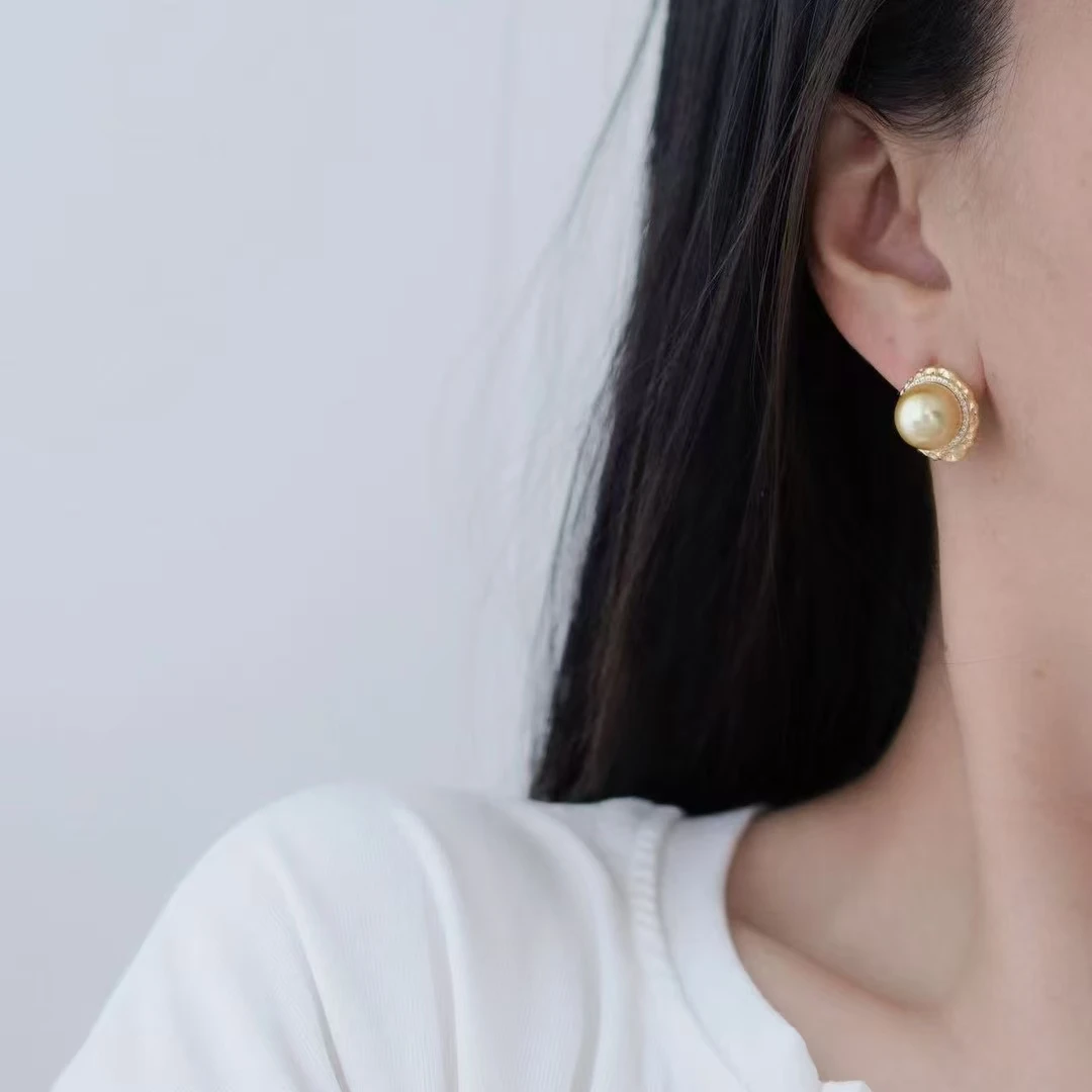 925 Silver Pendant and Earrings Set Base Mounts Findings Mounting  Jewelry Set Parts Fittings for 11-12mm Pearls