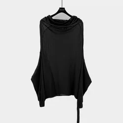 Owen Seak Men Hoodies Sweatshirts Cotton Gothic Zip Women's Clothing Oversized Autumn High Streetwear Black Jacket