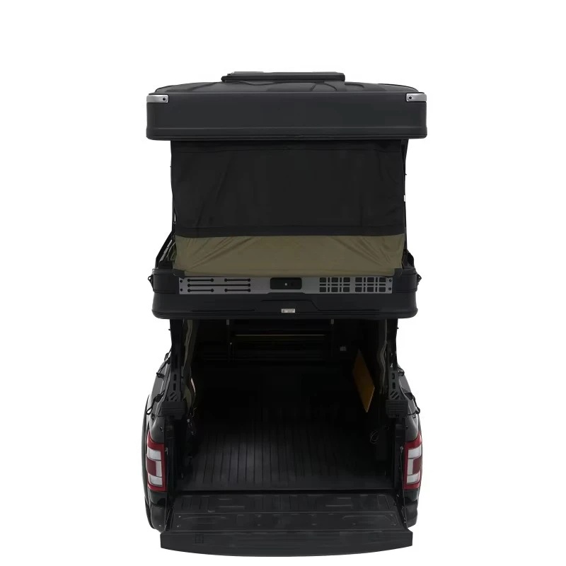 Wild Land Pickup Truck Roof Tent 4x4 Aluminum Bed Rack Quick Automatic Opening Two Floors Room for  Ranger Tacoma