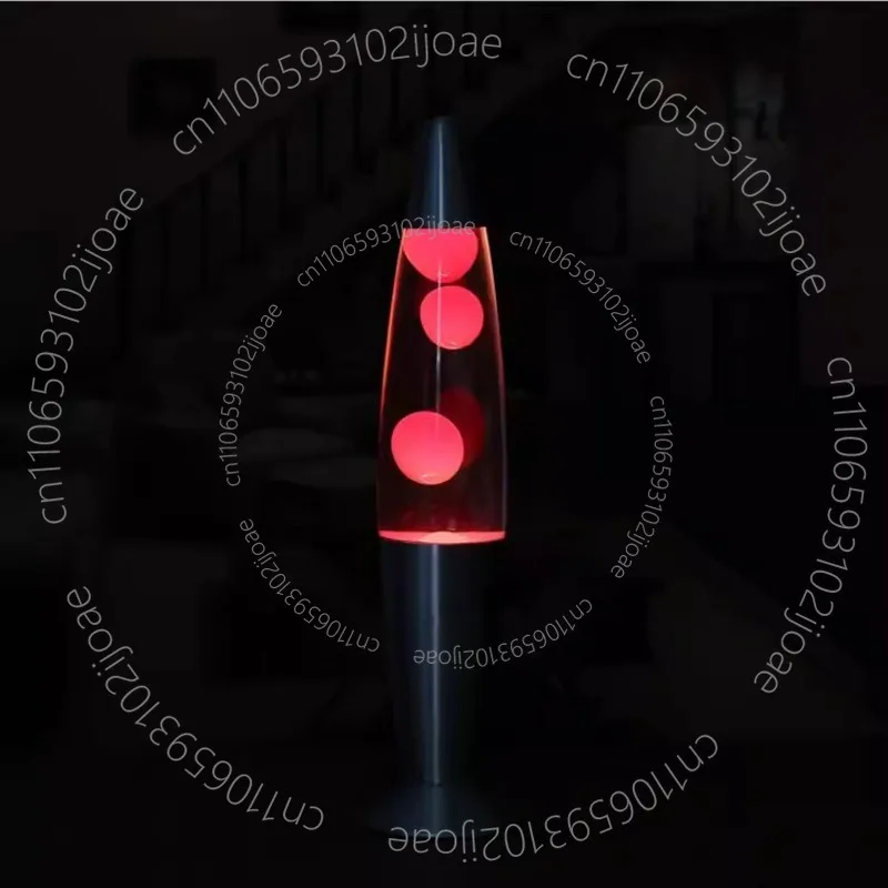 Creative Volcano Lava Lamp Bedside Night Light Aluminum Alloy Jellyfish Decorative Lamp Small Metal Bottom Wax Lamp JellyfishLed
