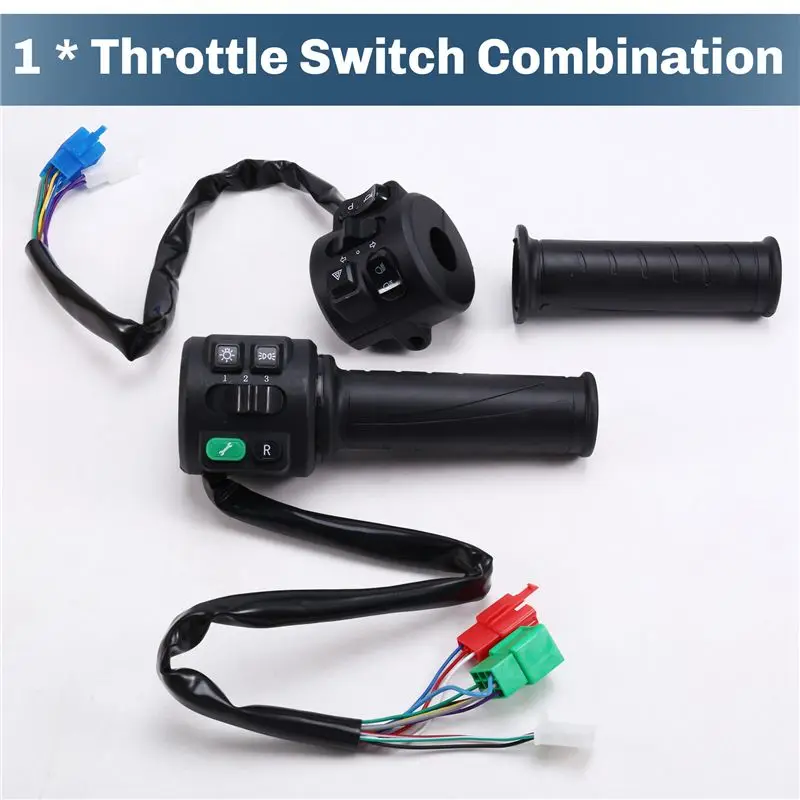 Limited Time Offer T08 Hall Type 48V 60V 72V With Three Speed Parking Reverse Comb Function Twist Throttle For Electric Motorcyc