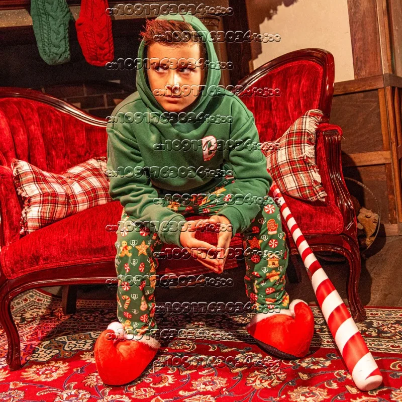 

Рождественская новая детская/спортивная одежда, осенне-зимняя толстовка с капюшоном для мальчиков и девочек/взрослых, бейсбольные снежки, дышащий удобный топ с длинными рукавами