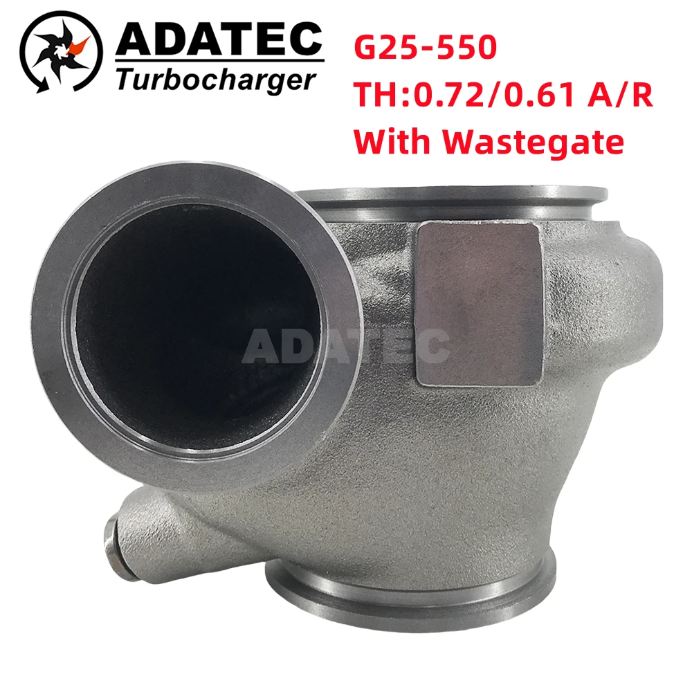 

G25 Turbo Exhaust Housing 54/49mm For Garrett G25-550 Turbocharger (A/R 0.72/0.61 Doul V Band) Standar Rotation