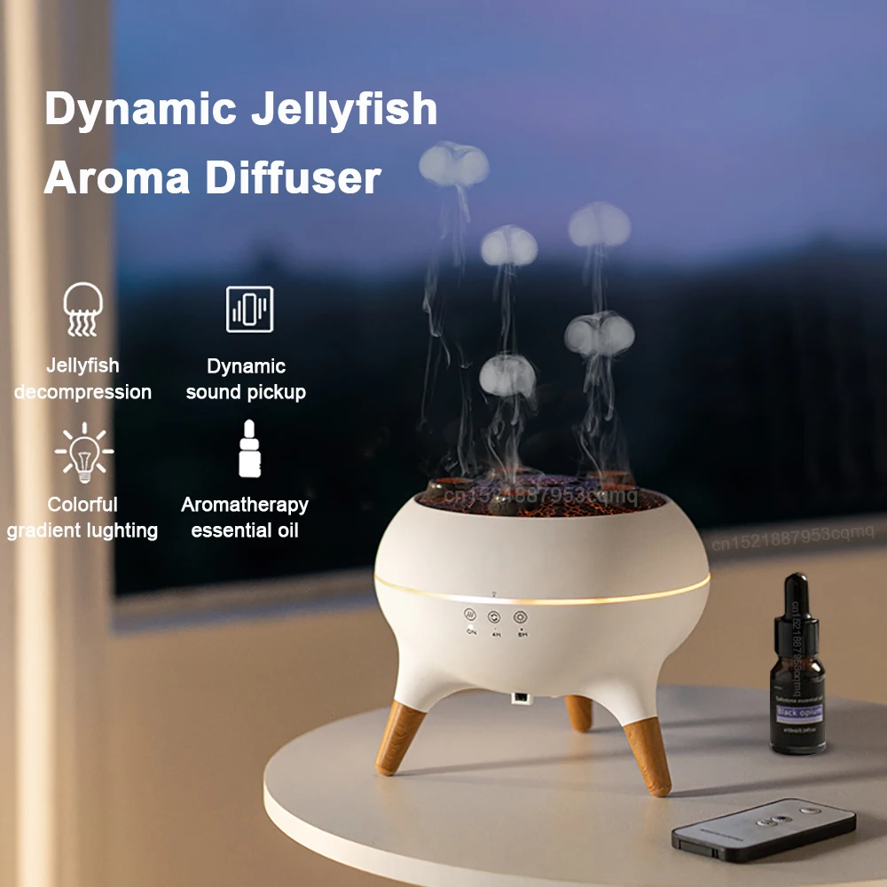 Humidifiers Aromatherapy Essential Oil Diffusers with Timer Remote Air Humidifier for Home Bedroom Office Festival Gifts