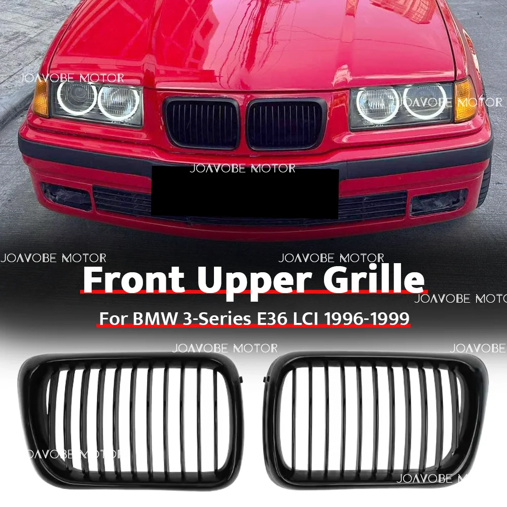 

Глянцевая черная решетка переднего бампера в стиле Single Line для BMW 3-Series E36 LCI 1996–1999 гг.