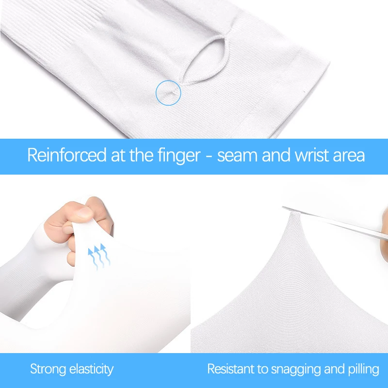 夏の日焼け防止スリーブ男性女性アイスシルクサイクリング運転クールアームウォーマー弾性抗日焼け屋外ハイキングアームカバー