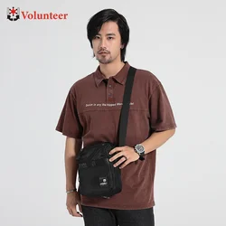 VOLUNTEER Shoulder Bag for Men 2023 Solid Commuter All-match Fashion Casual Large Capacity Outdoor Crossbody Bags 1807-02