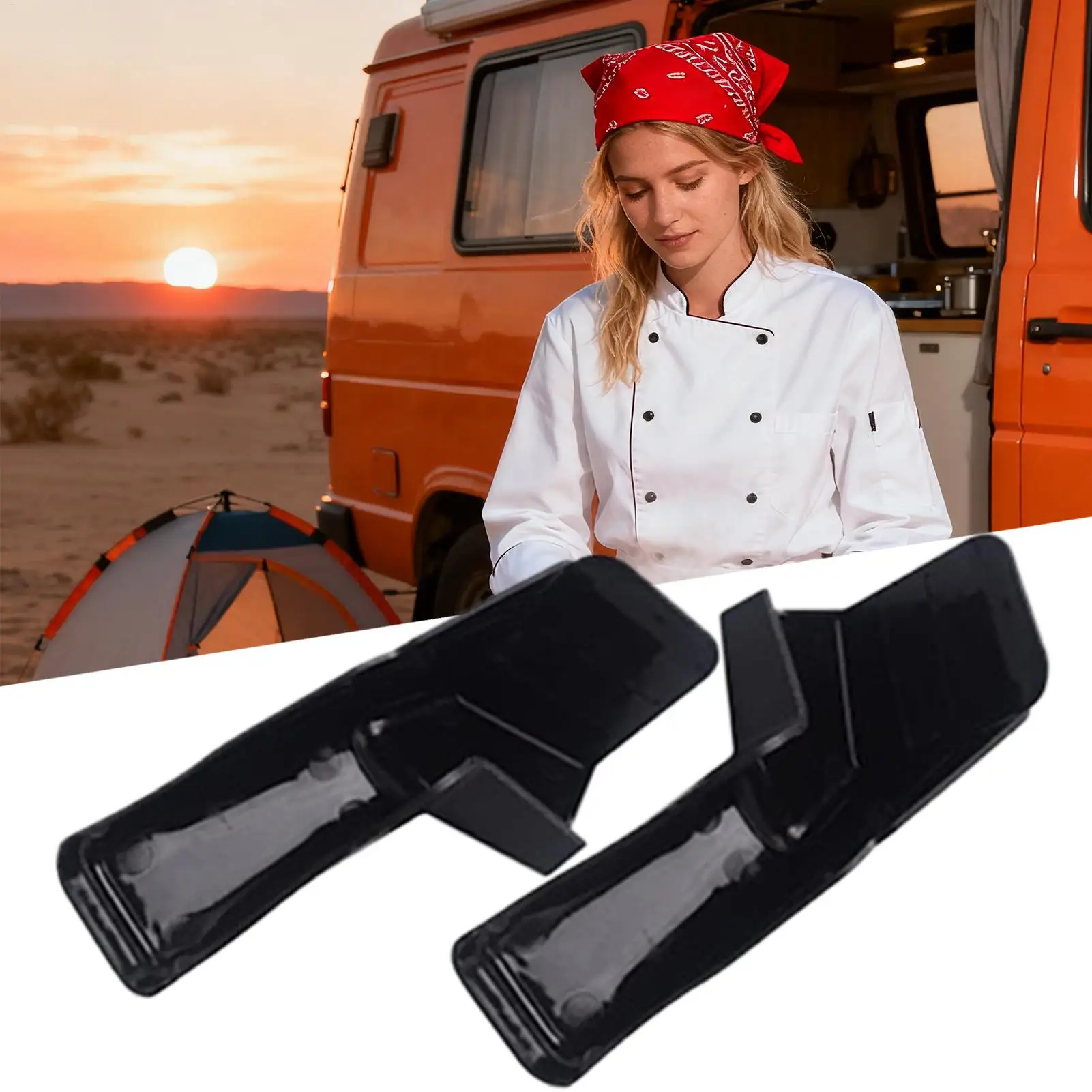 2pcs RV Rain Gutter Extension Spouts Overflow Prevention Kit For Travel Trailer & Motorhome, Better Rainwater Drainage, RV parts