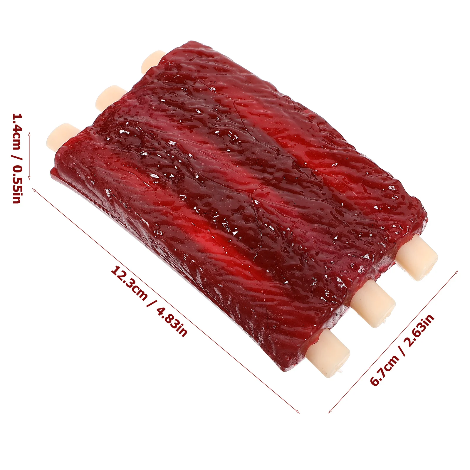 Rib Steak for Treat Toy Pet Teething Toys Puppy Dog Emulsion Squeaky Latex Chew Small Dogs