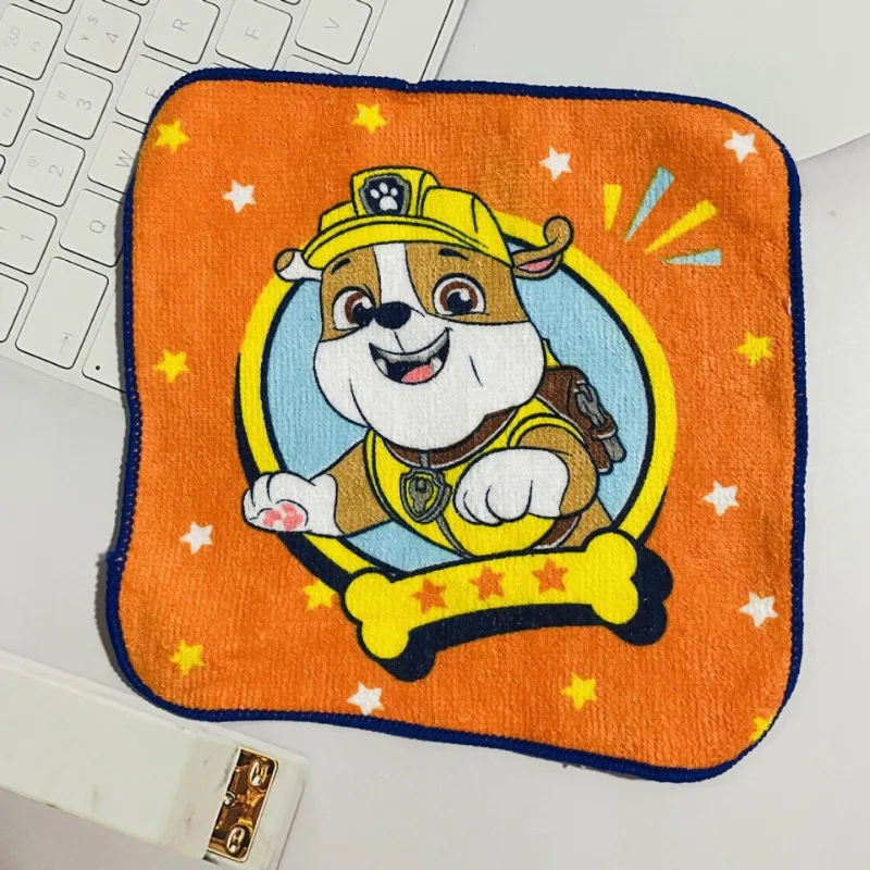 PAW Patrol Fashion Cartoon Anime 15x15cm Children Hanky Cotton Towel Boy Girl Kindergarten Handkerchief Wipe Hands Towel Gifts