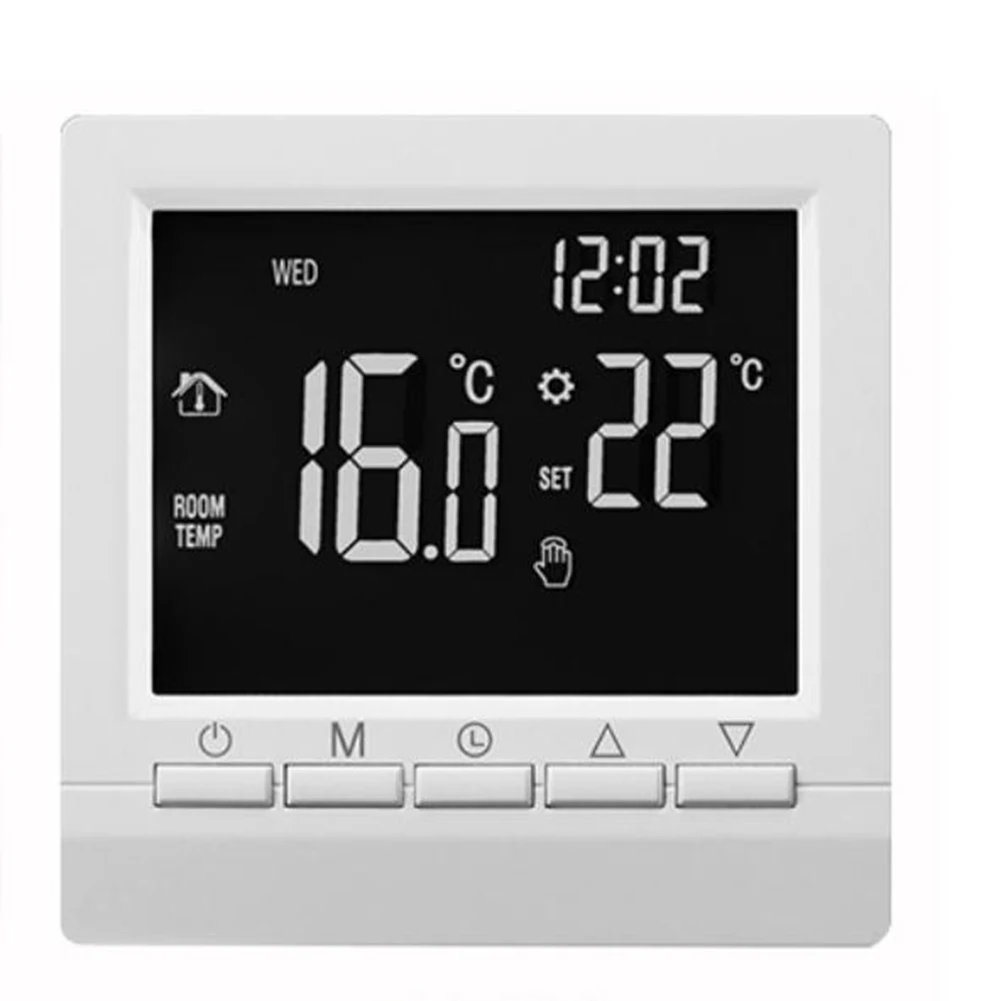 1pcs 110-230V AC 50/60HZ Wifi Thermostat Programmable Smart Thermostat Wall-mounted LCD Touch Screen Boiler Temperature Control