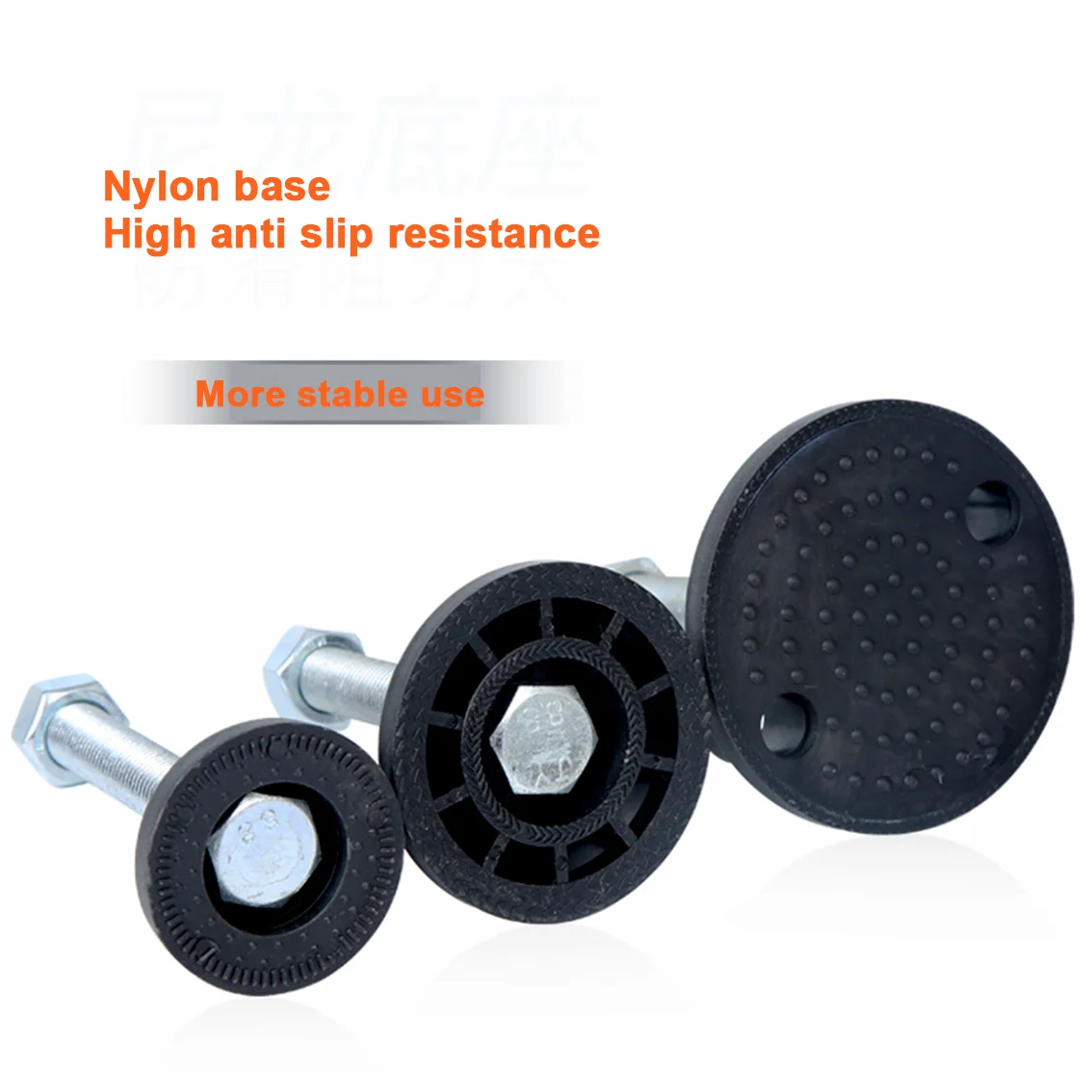 1/2/4Pcs 헤비 듀티 조정 가능한 레벨링 피트 나일론 기계 풋 컵베이스 Dia D80 산업용 기계 용 미끄럼 방지 나사 패드