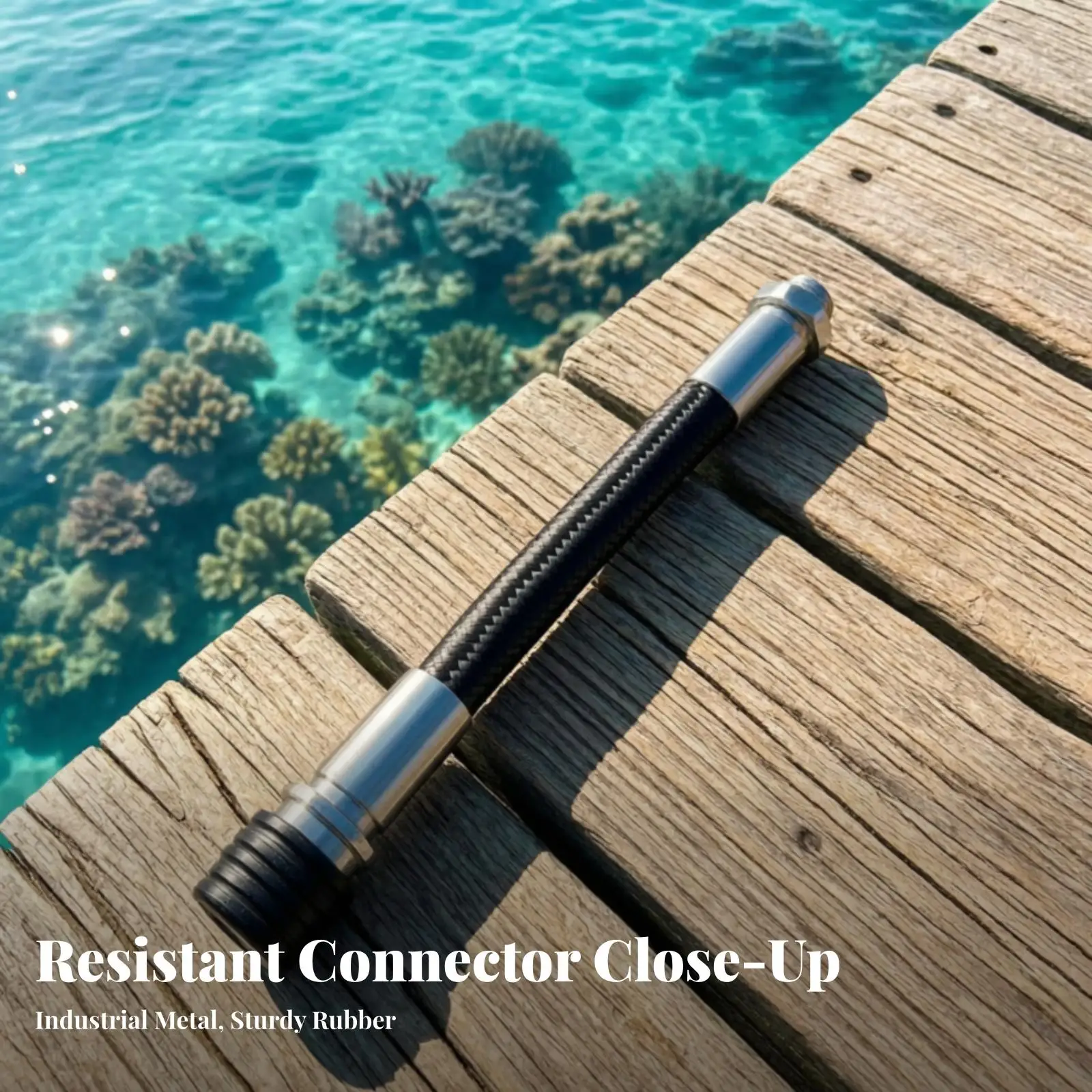 Scuba Regulator Assembly Black Braided Hose with Quick Connect Fitting for Diving Gear Replacement