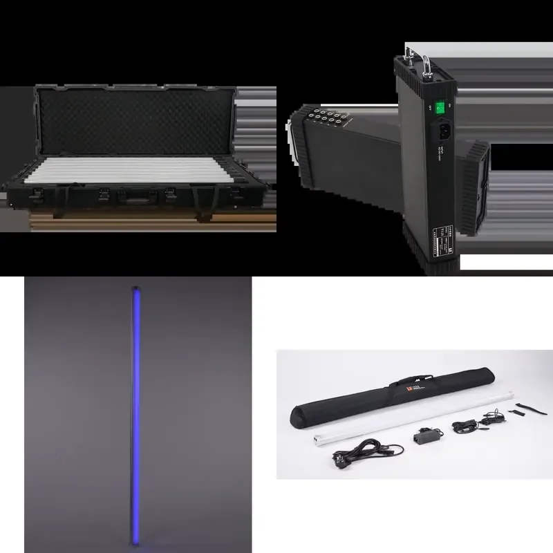 4ft LED Tube Light RGB DMX512, Remote Control PIXEL Tube Kit For Video And Studio