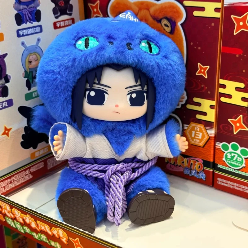 Original Eaki Naruto serie V2 Linda bestia ajuste fiesta caja ciega vinilo muñeca llavero ornamento niño juguete regalos de vacaciones en Stock