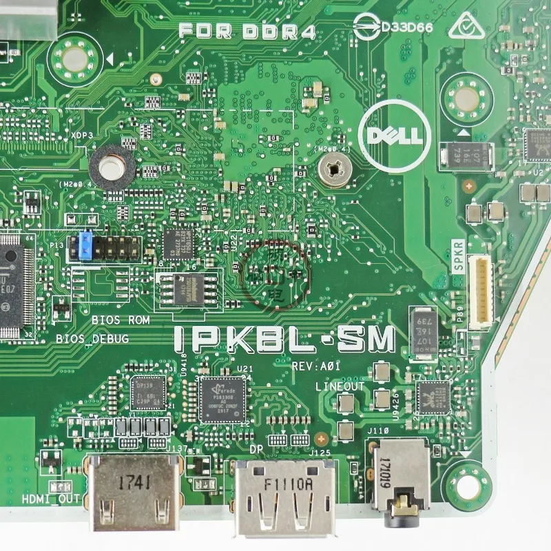 Optiplex 5250 AIO IPKBL-SM integrated display main board 0DMNP