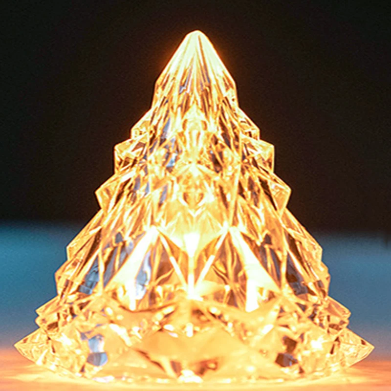 Christmas Small Night Lights Decorations Diamond Crystal Atmosphere Lights Dining Room Bedroom Decorative Modeling Lights