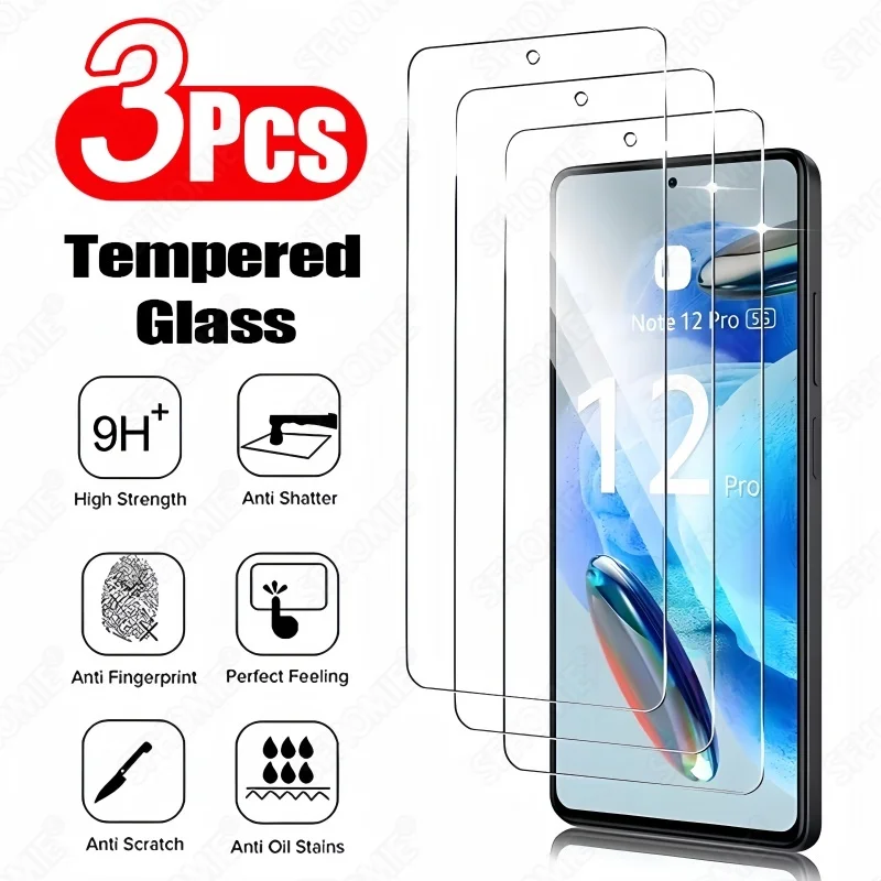 

3Pcs Tempered Glass Screen Protector For Xiaomi Redmi 10 10A 10C 12 12C 13 13C 14 14C Note 10 11 12 13 Pro Glass Protection Film