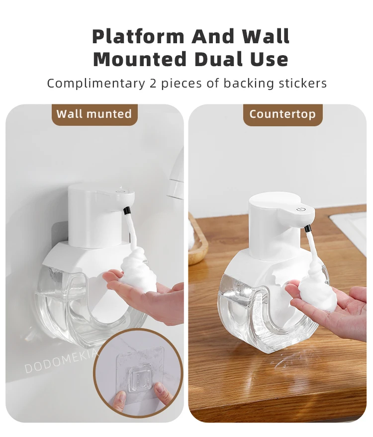 Foam dispenser design and finish details
