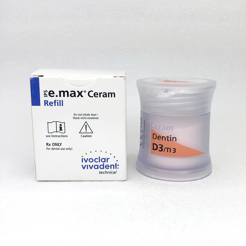 Dental Dentistry Ivoclar IPS e.max Ceram Dentin 20g Dental Porcelain Ceramic Powder Bleach BL1 BL2 BL3 BL4 Dentistry Materials