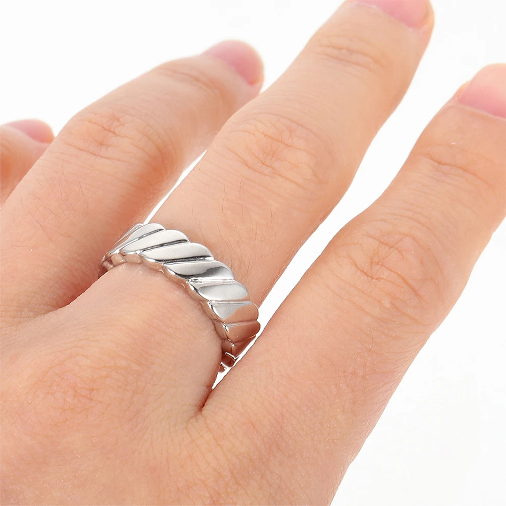 

3pcs Magnetic Split Decorative Metal Alloy Open for Women Men Stylish Decorative Metal Rings Finger Rings Simple