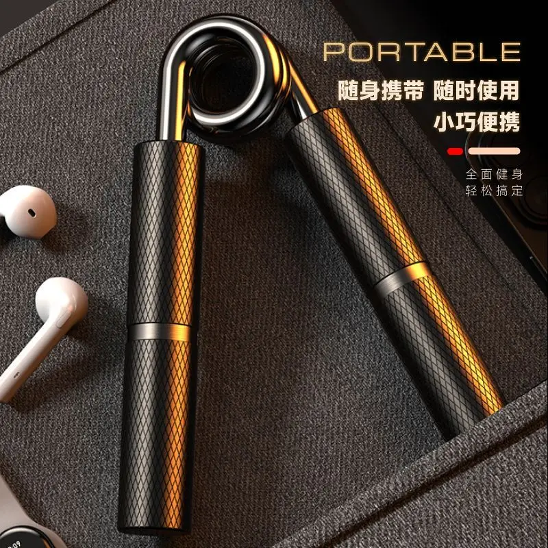 Professional A-Type Hand Grips Enhanced Edition 100kg Strength Training Equipment Black Gold Advanced Hand Training Tool