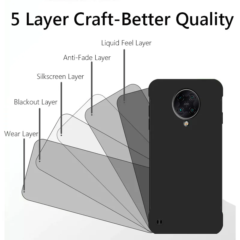 Frameless Slim Skin Matte Hard PC Back Cover Case For Xiaomi Poco F2 Pro PocoF2 Pro ShockProof Fundas Coque