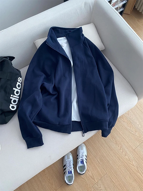 

Мужская толстовка с капюшоном Cleanfit Premium ort Baseball Jaet k Blue American Sle, повседневная верхняя одежда с воротником-стойкой, осенний сезон