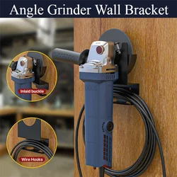 2PCS Angle Grinder Bracket Tool Suitable For 5 Inch Grinding Machine Tools Wall Mounted Bracket Angle Grinder Storage Rack Parts
