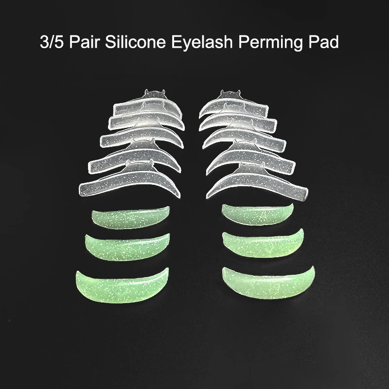 3/5 Pairs Eyelashes Perming Rods Silicone 3D Eyelash Lift Cilia Curlers Curl Shields Pads Eyelash Perm Pads