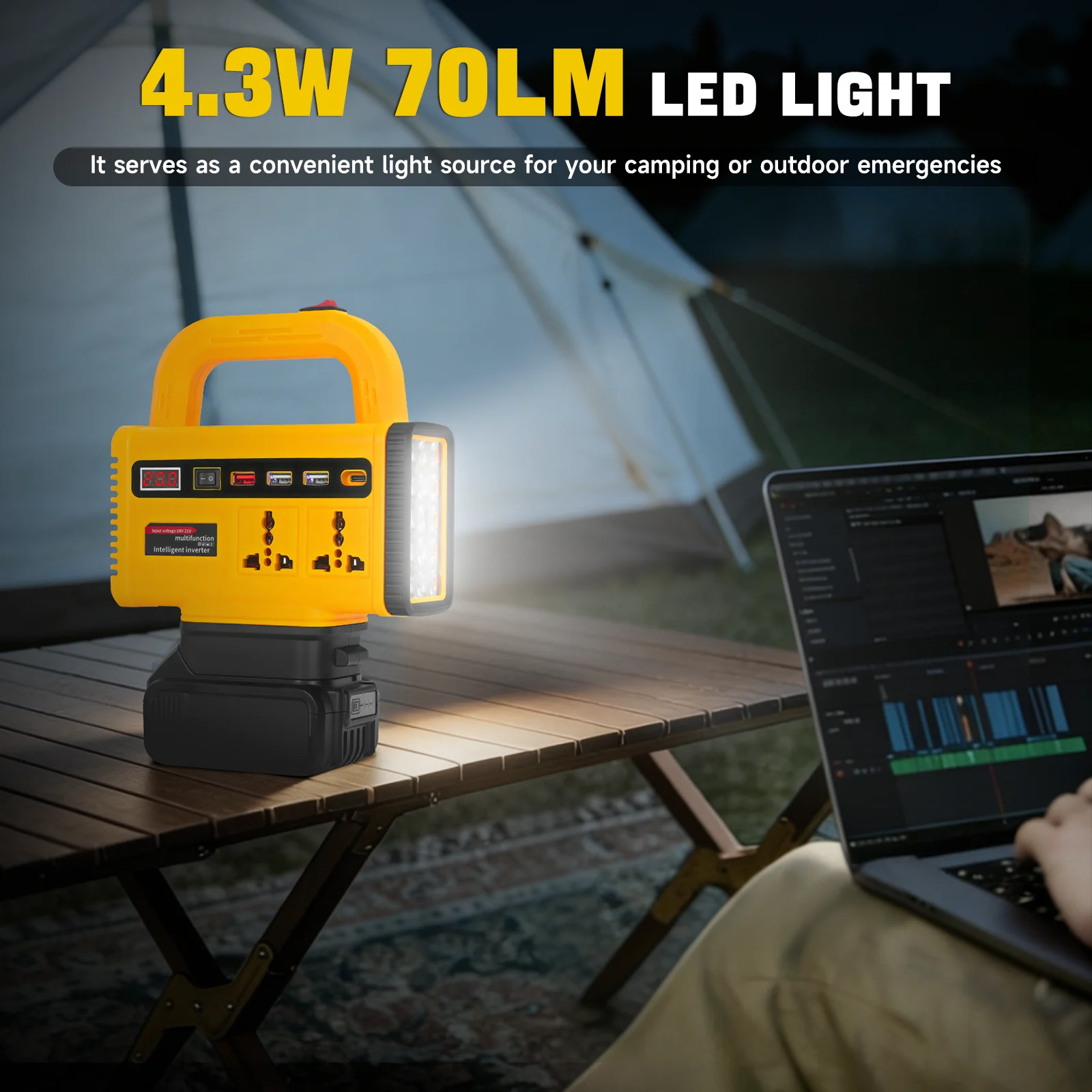 Outdoor Power Inverter - Inversor de Corriente Portátil de 150W